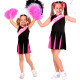 POM POM GIRL ROSE/NOIR 140CM
