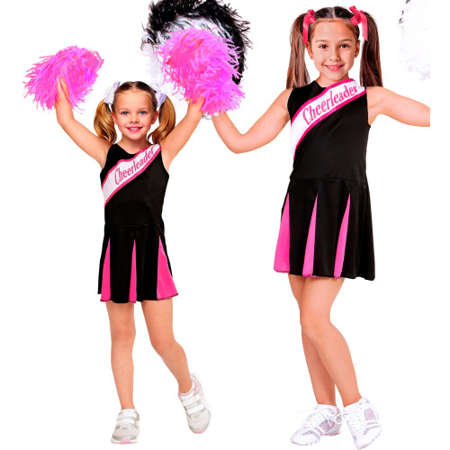 POM POM GIRL ROSE/NOIR 140CM