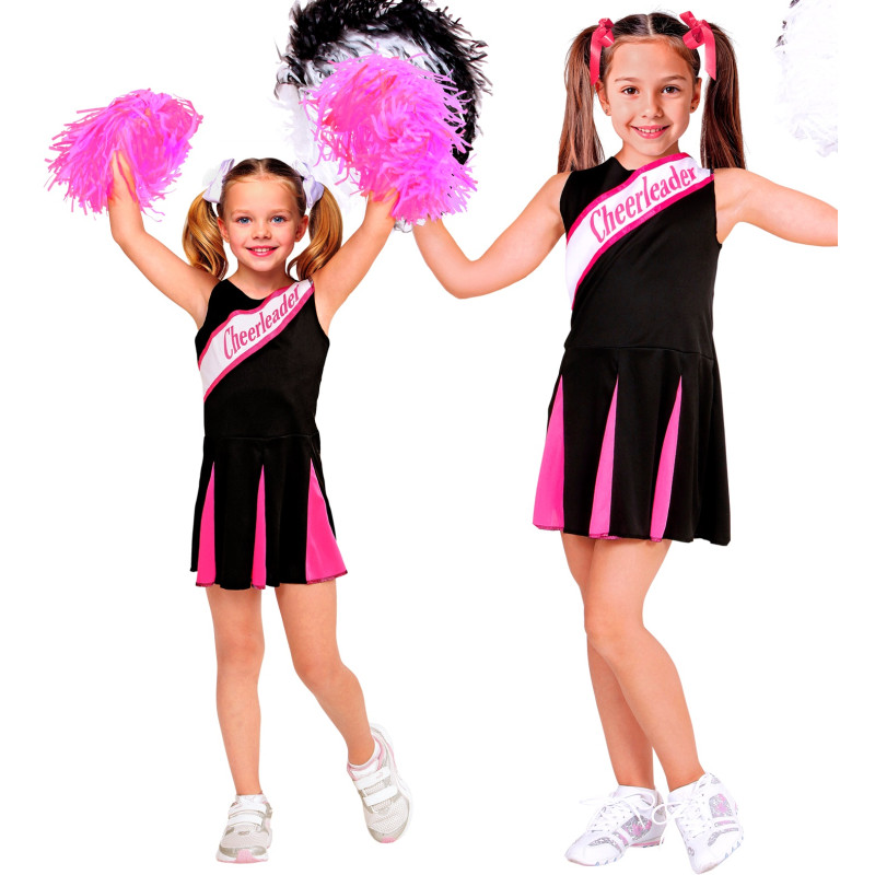 POM POM GIRL ROSE/NOIR 140CM