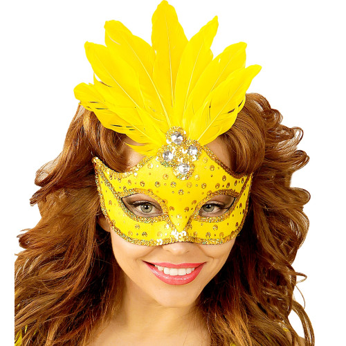 LOUP NEON JAUNE BRESIL PAILLETTE