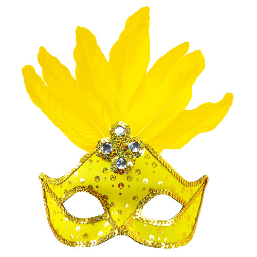LOUP NEON JAUNE BRESIL PAILLETTE