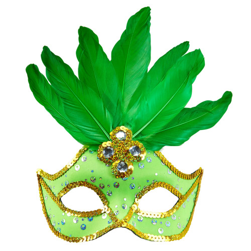 LOUP NEON VERT BRESIL AVEC PAILETTES