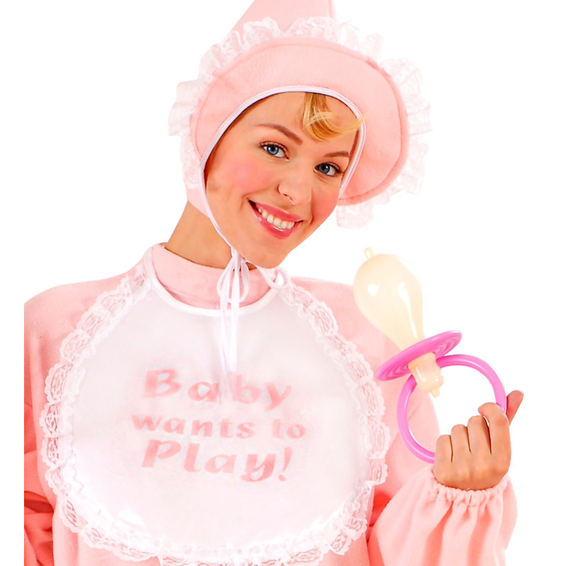 TÉTINE BÉBÉ GÉANTE AVEC SON ROSE