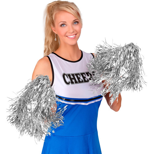SET DE 2 POM POM ARGENT