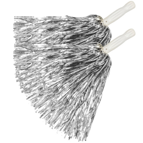 SET DE 2 POM POM ARGENT