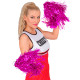 SET DE 2 POM POM ROSE METALLISE