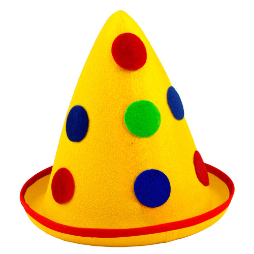 CHAPEAU POIS POINTUS JAUNE