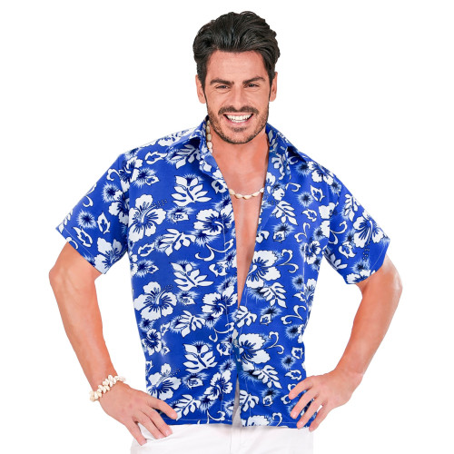 CHEMISE HAWAIENNE BLEUE XL