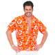 CHEMISE HAWAIENNE ORANGE