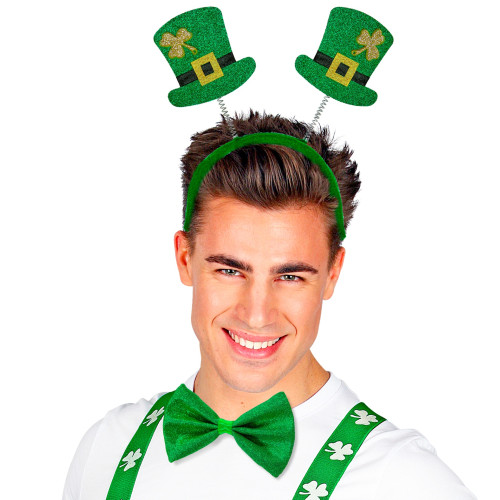 SET SAINT PATRICK" (SERRE-TÊTE,CHAPEAU,NOEUD)