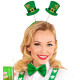 SET SAINT PATRICK" (SERRE-TÊTE,CHAPEAU,NOEUD)