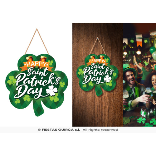 PANNEAU ST PATRICK 28X28CM
