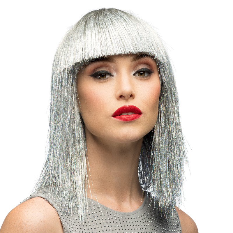 PERRUQUE CRAZY ARGENT