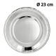 SET 6 ASSIETTES CARTON ARGENT