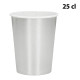 6 GOBELETS CARTON ARGENT