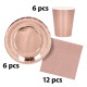 SET DE TABLE ROSE GOLD