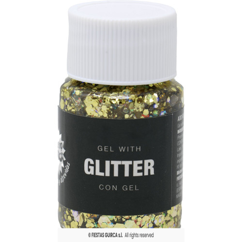 GEL AVEC PAILLETTES OR