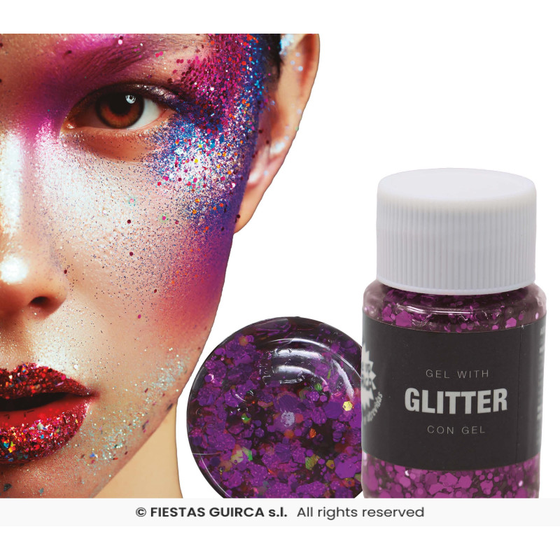 GEL PAILLETTE LILA 20GR