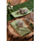 20 SERVIETTES RAINBOW OLIVE