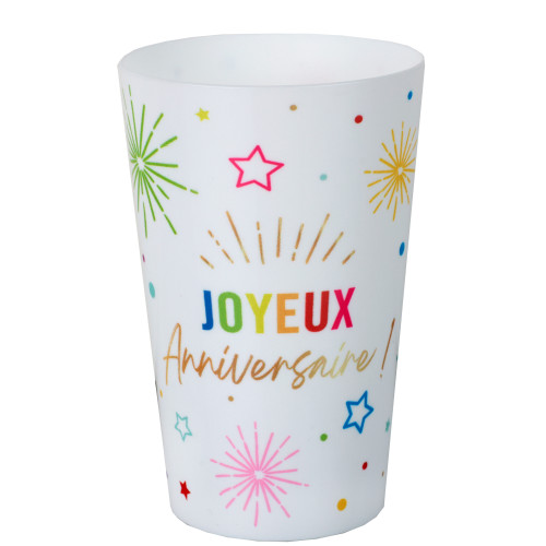 GOBELET REUTILISABLE ANNIVERSAIRE