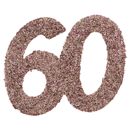 6 DECO A PARSEMER AGE 60 ROSE GOLD