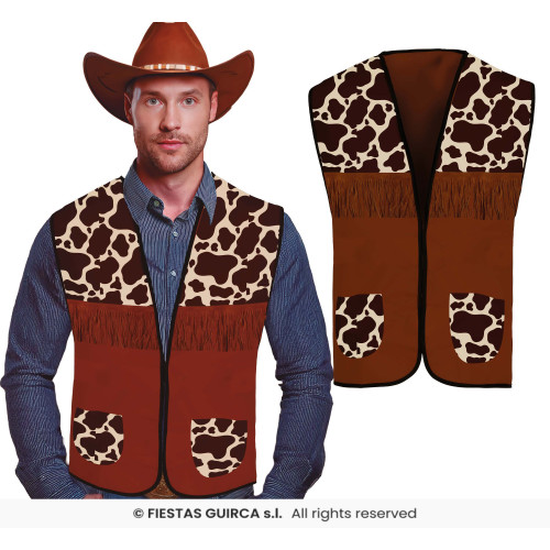 GILET DE COWBOY ADULTE