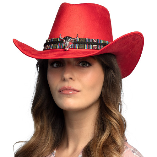 CHAPEAU DJANGO ROUGE