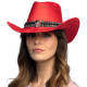 CHAPEAU DJANGO ROUGE
