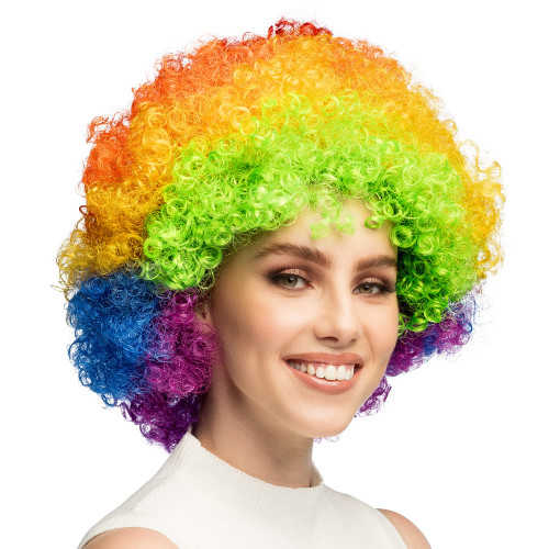 PERRUQUE AFRO MULTICOLORE