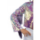 VESTE SEQUINS VIOLET IRISE M