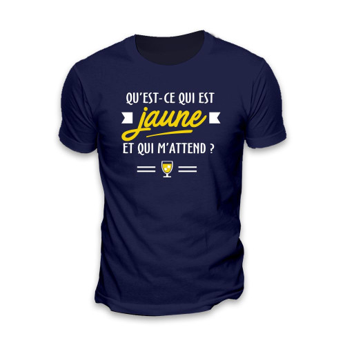 T SHIRT "...EST UN JAUNE" XL