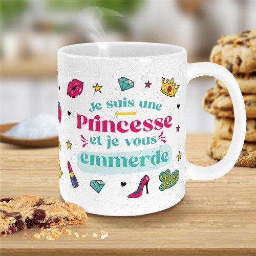 MUG PAILLETTES PRINCESSE