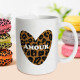 MUG PAILLETTES LEOPARD AMOUR