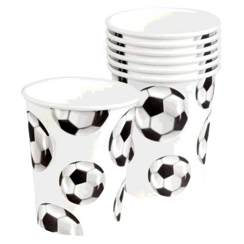 SET 6 GOBELETS FOOTBALL 25cl