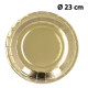 SET 6 ASSIETTES CARTON OR (23CM)