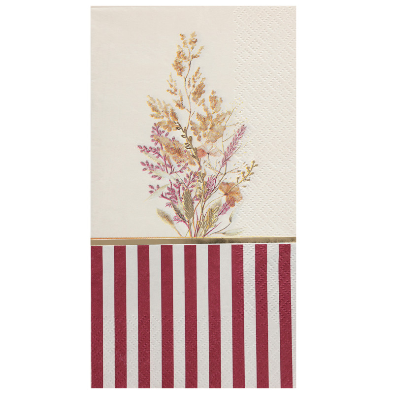 12 SERVIETTES SIENNE AUBEPINNE