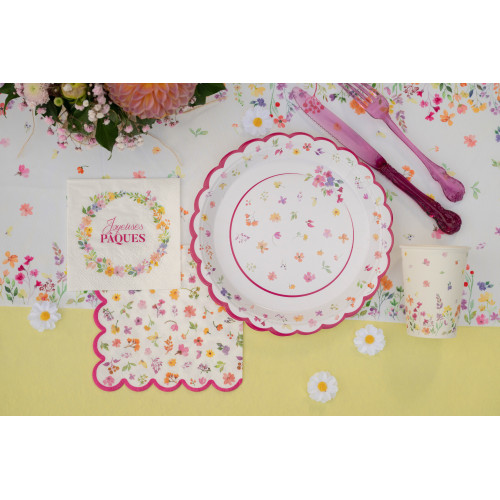 6 ASSIETTES PRINTEMPS DIAM 23CM