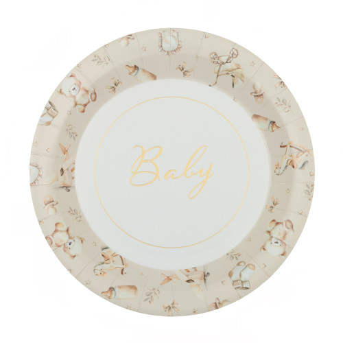 6 ASSIETTES LITTLE TEDDY IVOIRE