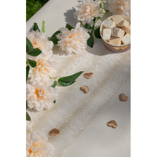 CH.TABLE RAYURE PAILLETTEE OR
