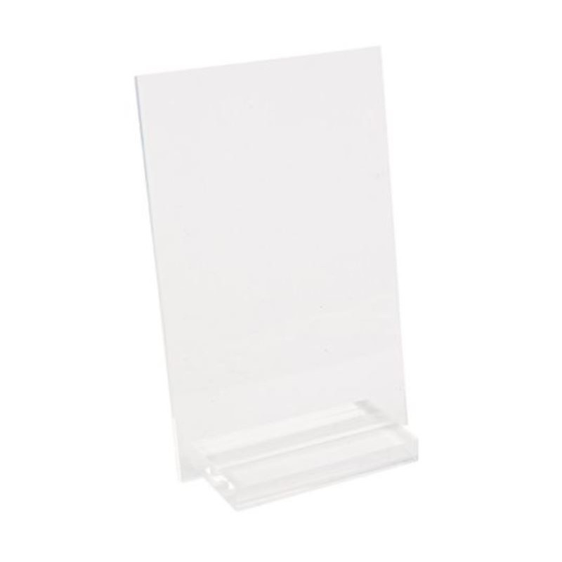PANCARTE/SOCLE VERRE ACRYLIQUE