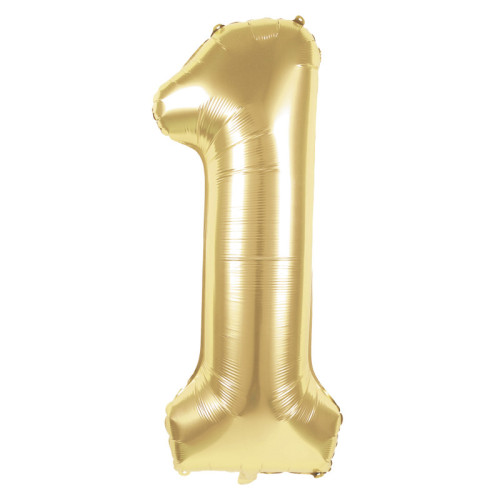 BALLON CHIFFRE 1 OR 86CM
