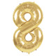 BALLON CHIFFRE 8 OR 86CM