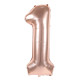 BALLON CHIFFRE 1 ROSE GOLD 86CM