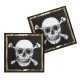 12 SERVIETTES PIRATES 33X33