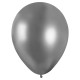 50 BALLONS MÉTAL NACRÉ ARGENT