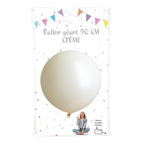 BALLON GEANT DIAM 90CM IVOIRE