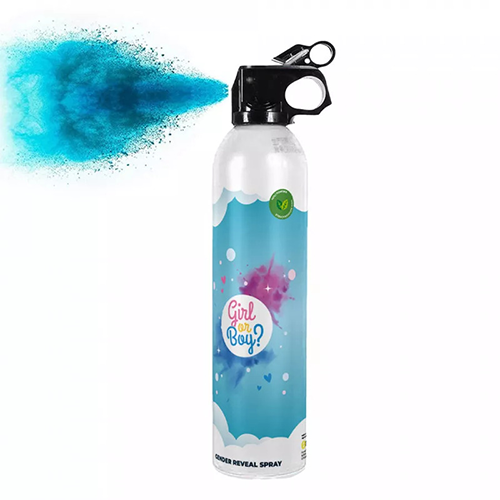 EXTINCTEUR GENDER REVEAL BLEU