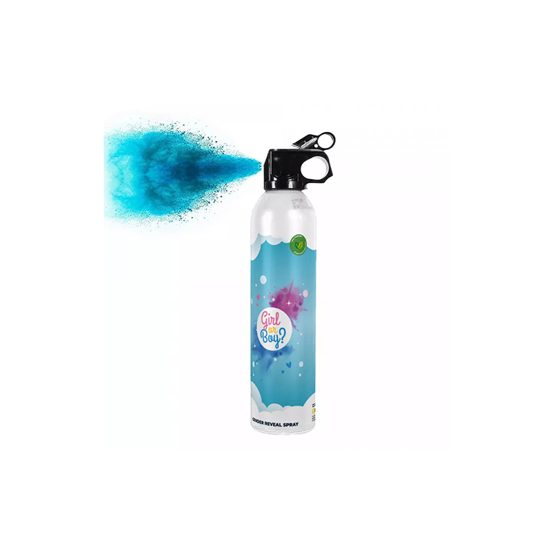 EXTINCTEUR GENDER REVEAL BLEU