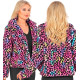 VESTE FEMME PELUCHE LEOPARD L/XL