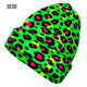 BONNET ANIMALIER LÉOPARD VERT